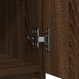 Sideboard with Drawer Brown Oak 71x35x65 cm Engineered Wood 861577
