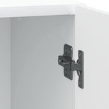 Bedside Cabinet White 43 x 34.5 x 50 cm Engineered Wood 894795