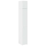 Slim Storage Cabinet White 30x42.5x225 cm Engineered Wood 3281259