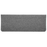 ZNTS Stair Mats Self-adhesive 30 pcs Grey 65x24.5x3.5 cm 3365913