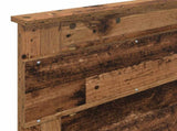 Bed Frame with Headboard Old Wood 90 x 200 cm Engineered Wood 3410041