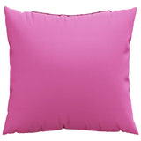 Scatter Pillows Plain 4 pcs Pink 60 x 60 cm Polyester Farbic 360423