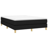 Box Spring Bed Frame Black Double Fabric 3121177
