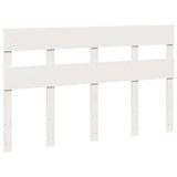 Bed Frame without Mattress White 140x190 cm Solid Wood Pine 3302316