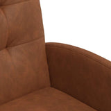 Dining Chairs with Wheels 2 pcs Brown 57 x 67 x 98 cm 42017893