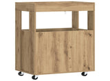 Bar Cart Artisan Oak 60 x 39.5 x 89 cm Engineered Wood 8015685