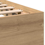 Bed Frame Artisan Oak 203 x 104 x 70 cm Engineered Wood 3376051