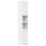 Bathroom Cabinet White 30x30x183.5 cm Engineered Wood 802597