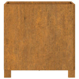 Planters with Legs 2 pcs Rusty 40x40x40 cm Corten Steel 823681
