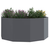 Planter Anthracite 120 x 120 x 50 cm Steel 883747