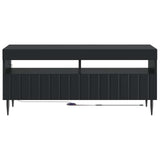 LED TV Cabinet Black Engineered Wood 896546