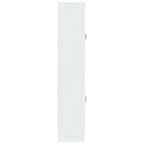 Cabinet Set 2 pcs High Gloss White Engineered Wood 3416983