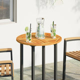 Table Top 60x2 cm Round Solid Wood Acacia 4004248