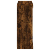 Sideboard with LED Lights Smoked Oak 81x37x100 cm 836718