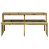 Picnic Table 160x134x75 cm Impregnated Wood Pine 832566