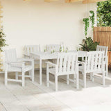 Garden Dining Chair 6 pcs White 65.5 x 55.5 x 88cm Plastic 3335798