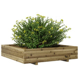 Garden Planter 110x110x26.5 cm Impregnated Wood Pine 847327