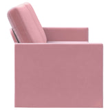 3 Seater Sofa Pink 220 x 81 x 82 cm Velvet 42041157