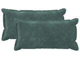 Cushion with Pillow HOUTEN 2 pcs Sea Blue Microfiber Fleece 935716