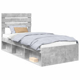 Bed Frame with Headboard Concerte 90 x 200 cm Solid Pine Wood 3411458