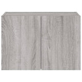 TV Wall Cabinet with LED Lights Grey Sonoma 60x35x41 cm 837312