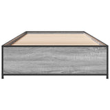 Bed Frame Grey Sonoma 80 x 200 cm Engineered Wood 8009140