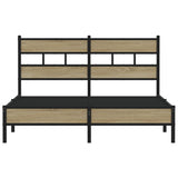Bed Frame without Mattress Sonoma Oak 160x200 cm Engineered Wood 4017257