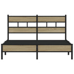 Bed Frame without Mattress Sonoma Oak 160x200 cm Engineered Wood 4017257