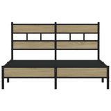 Bed Frame without Mattress Sonoma Oak 160x200 cm Engineered Wood 4017257