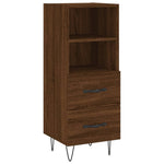 ZNTS Sideboard Brown Oak 34.5x34x90 cm Engineered Wood 828667