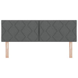 Headboard with Headboard Dark Grey 144 cm Faux Leather 42007242