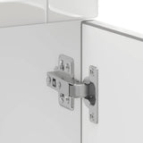 Kitchen Base Cabinet Porto High Gloss White Engineered Wood 853939