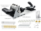 Wood Jig Pocket Hole Kit 12-33MM Drill Guide Carpentry Tool Woodworking Puncher 66990448