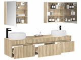 Bathroom Cabinet Set 5 pcs Sonoma Oak Engineered Wood 3406649