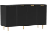 Sideboard Buffet Cabinet, Modern Kitchen Storage Cabinet with Adjustable Shelves and Metal Legs, T3398P554317