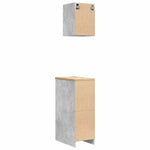 ZNTS Garage Cabinets 2 pcs Concrete Grey Engineered Wood 3328263