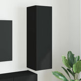 TV Wall Cabinet Black 30 x 31 x 100 cm Engineered Wood 892311