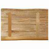 Table Top Live Edge 50x40x3.8 cm Solid Wood Rough Mango 370679