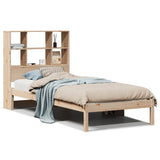 Bookcase Bed without Mattress 90x190 cm Single Solid Wood Pine 3321573