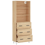 Highboard Sonoma Oak 69.5x34x180 cm Engineered Wood 3189376