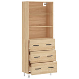 Highboard Sonoma Oak 69.5x34x180 cm Engineered Wood 3189376