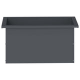 Garden Planter with LED Antracite 30 x 60 x 30 cm Steel 8008088