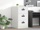 File Cabinet White 44 x 50 x 106.5 cm Cold-Rolled Steel 891603