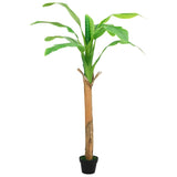 ZNTS Artificial Banana Tree with Pot 180 cm Green 336314