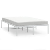 Metal Bed Frame without Mattress White 135x190cm 350912