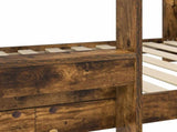 Bunk Bed for Kids Smoked Oak 80 x 160 cm Engineered Wood 3410551