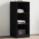 Wardrobe Black Engineered Wood Compact Wardrobe Rectangular 840829