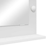 Vanity Mirror White 70 x 50 x 18 cm Glass and Engineered wood 868333