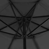 Garden Parasol with Aluminium Pole 500 cm Anthracite 44474