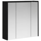 Bathroom Mirror Cabinet Black Oak 63.5 x 16 x 62.5 cm 889152